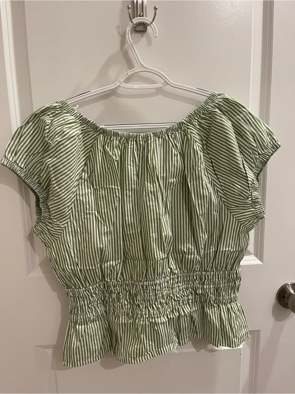 NWT Striped Scoop Neck Top